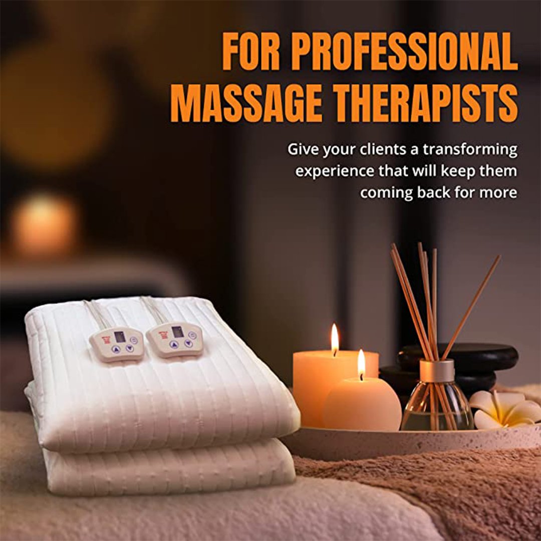 Massage Table Warmer Pad with 10 Warming Settings Electrowarmth